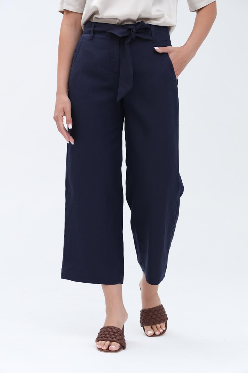 Капри Zerres с поясом темно-синие