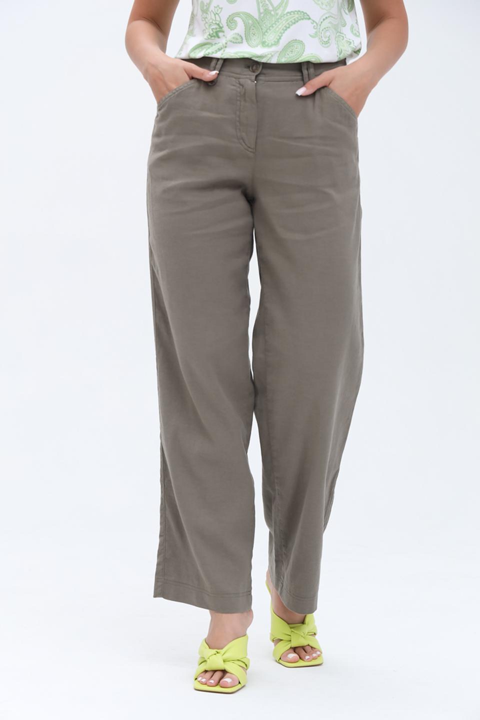 Брюки Gardeur хаки с зауженным низом