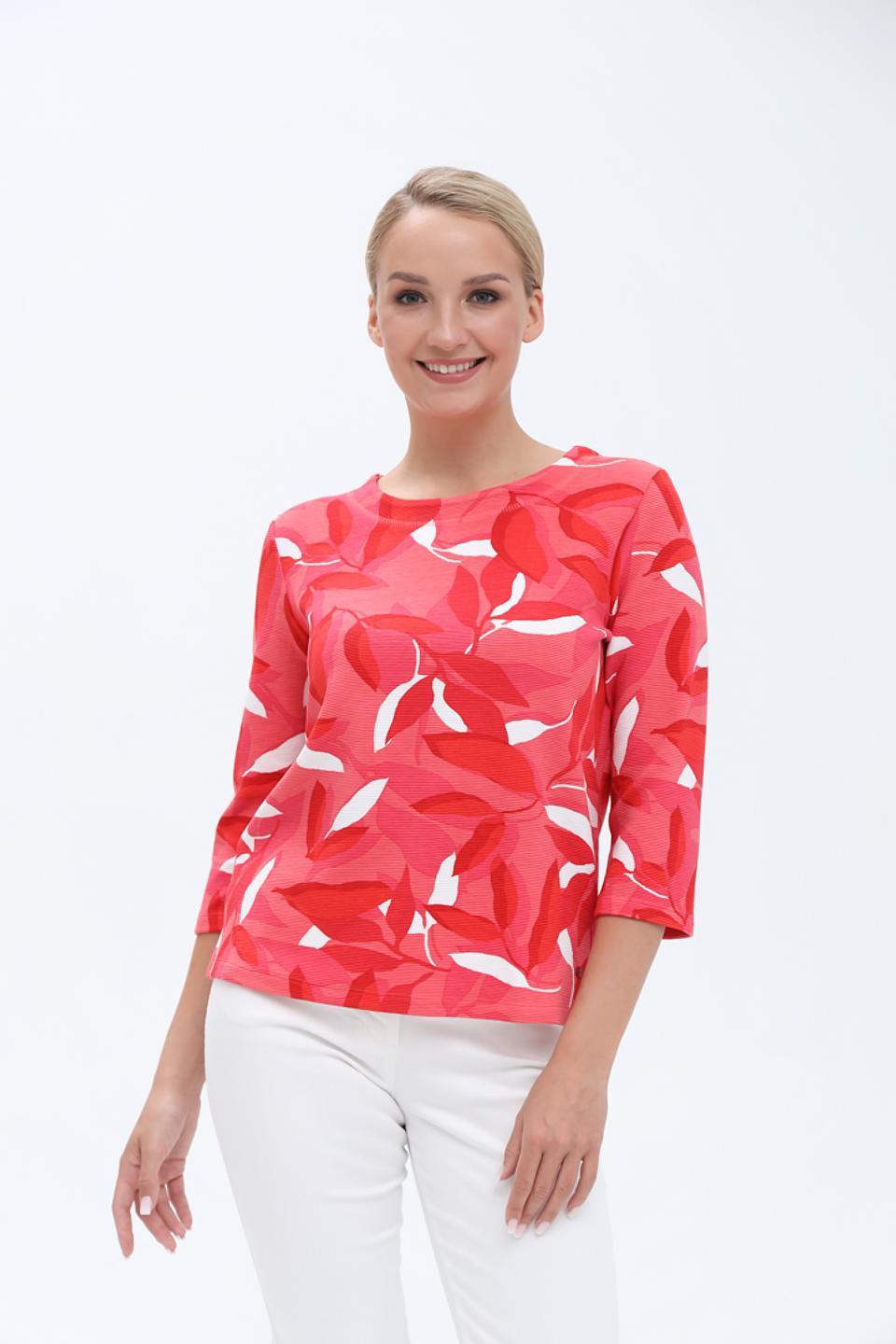 Пуловер Olsen с цветочным принтом