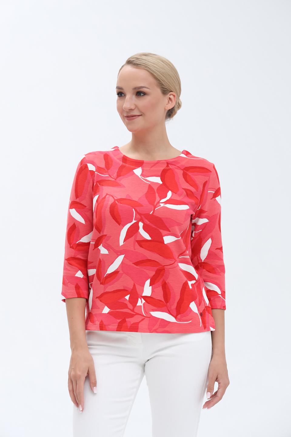 Пуловер Olsen с цветочным принтом