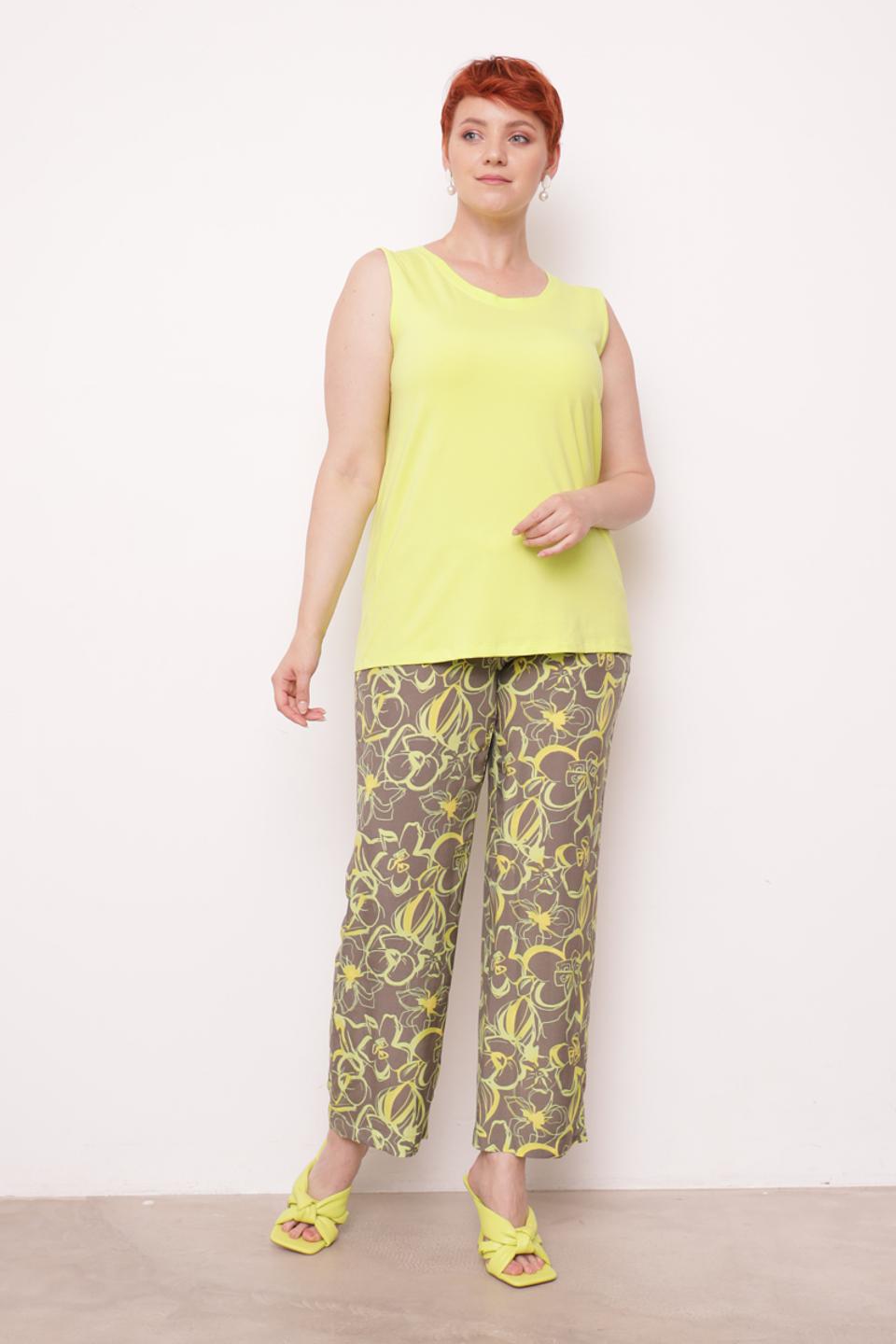 Топ Tuzzi лайм без рукавов