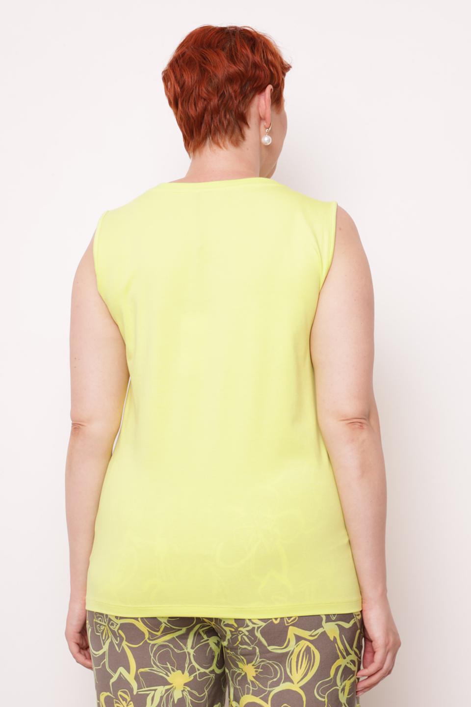 Топ Tuzzi лайм без рукавов