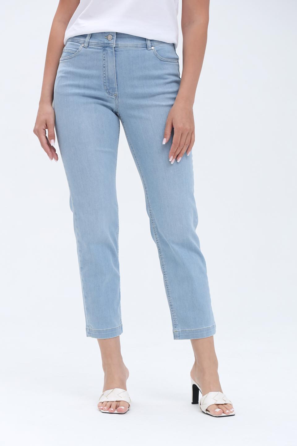 Джинсы Olsen прямого кроя голубые