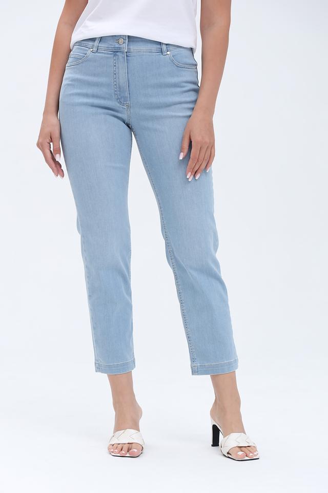 Джинсы Olsen прямого кроя голубые