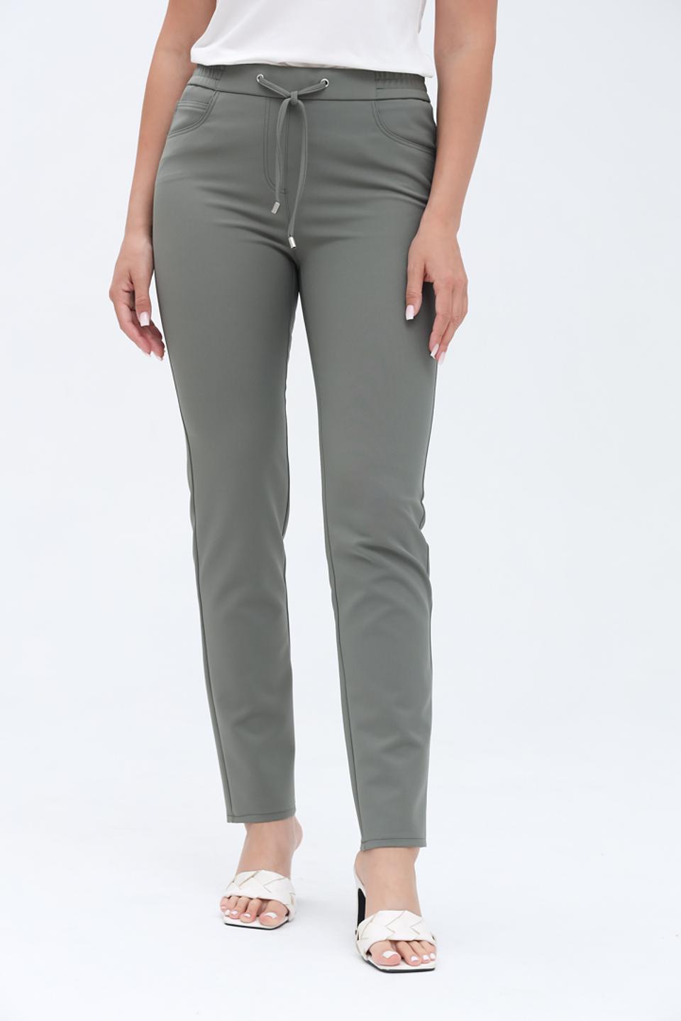 Брюки Frank Walder хаки с завязками