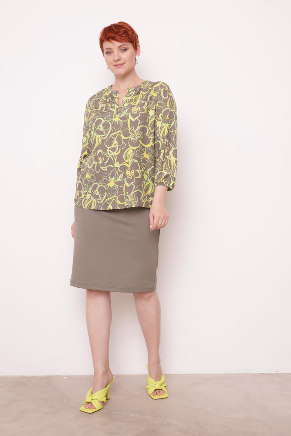 Юбка Rabe collection хаки с карманами