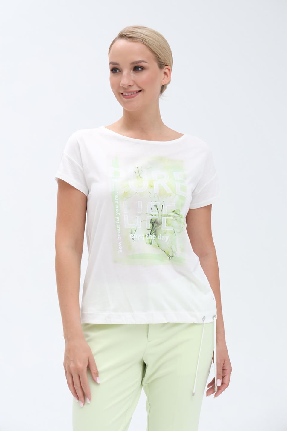 Футболка Monari с принтом белый