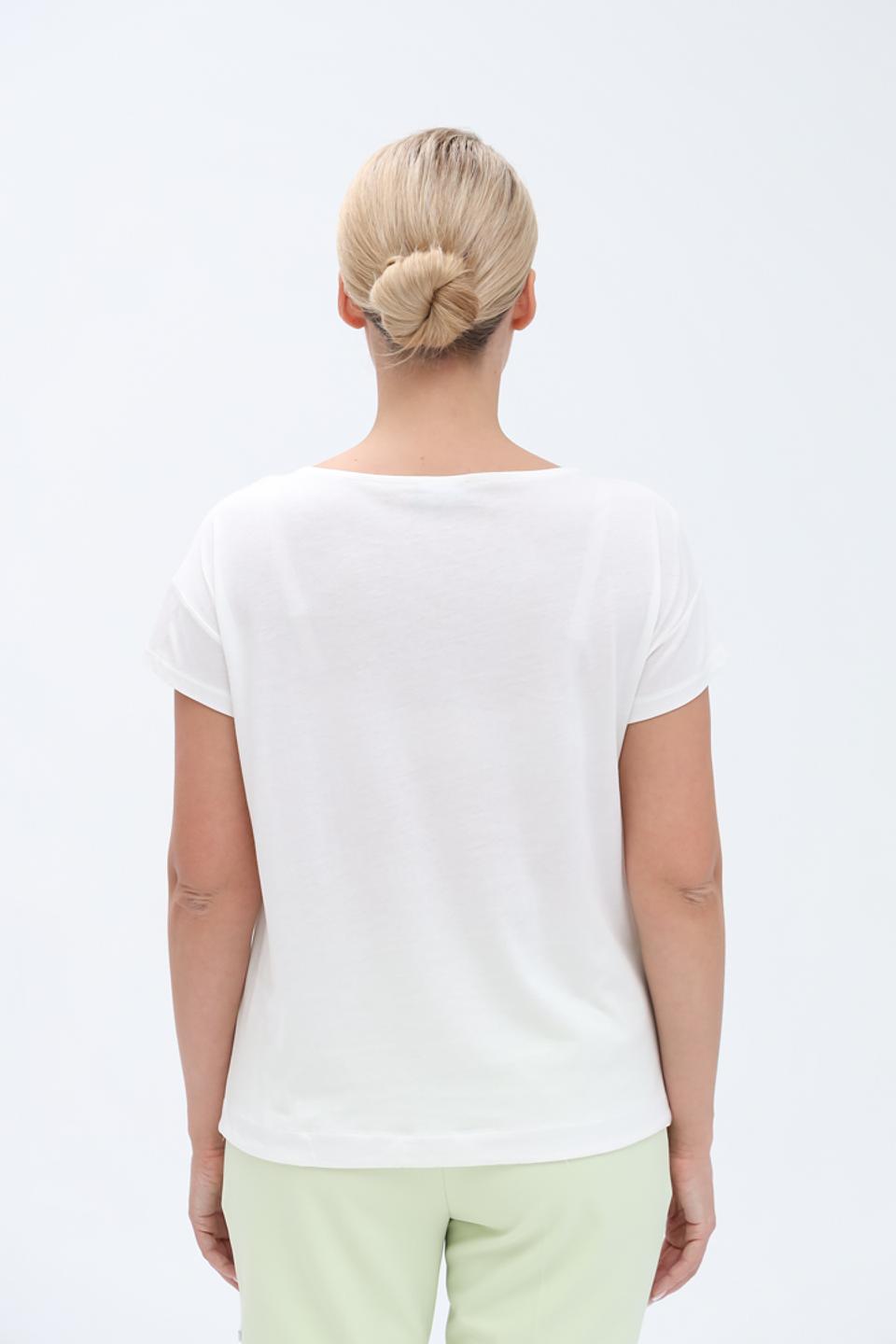 Футболка Monari с принтом белый