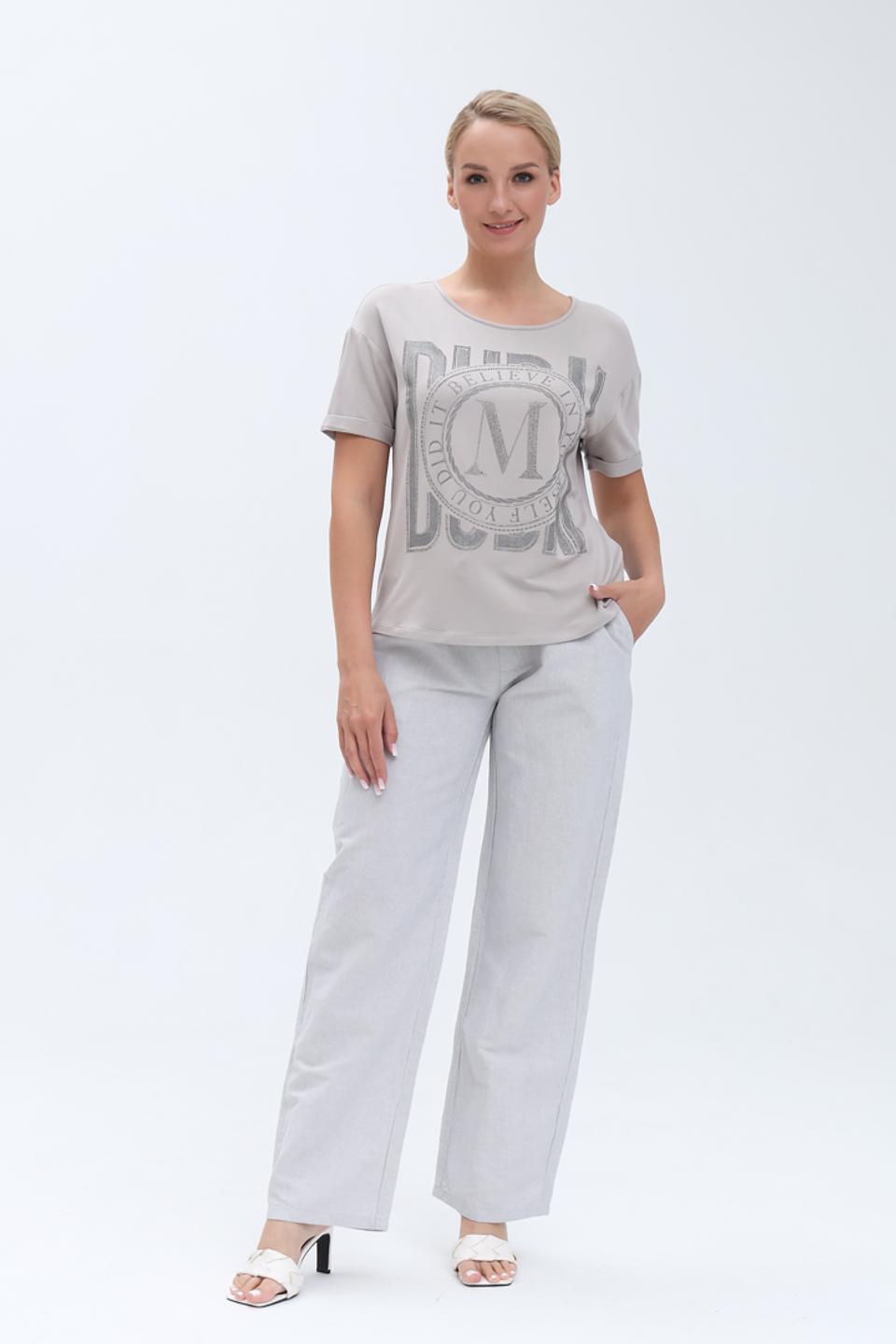 Футболка Monari серая с логотипом