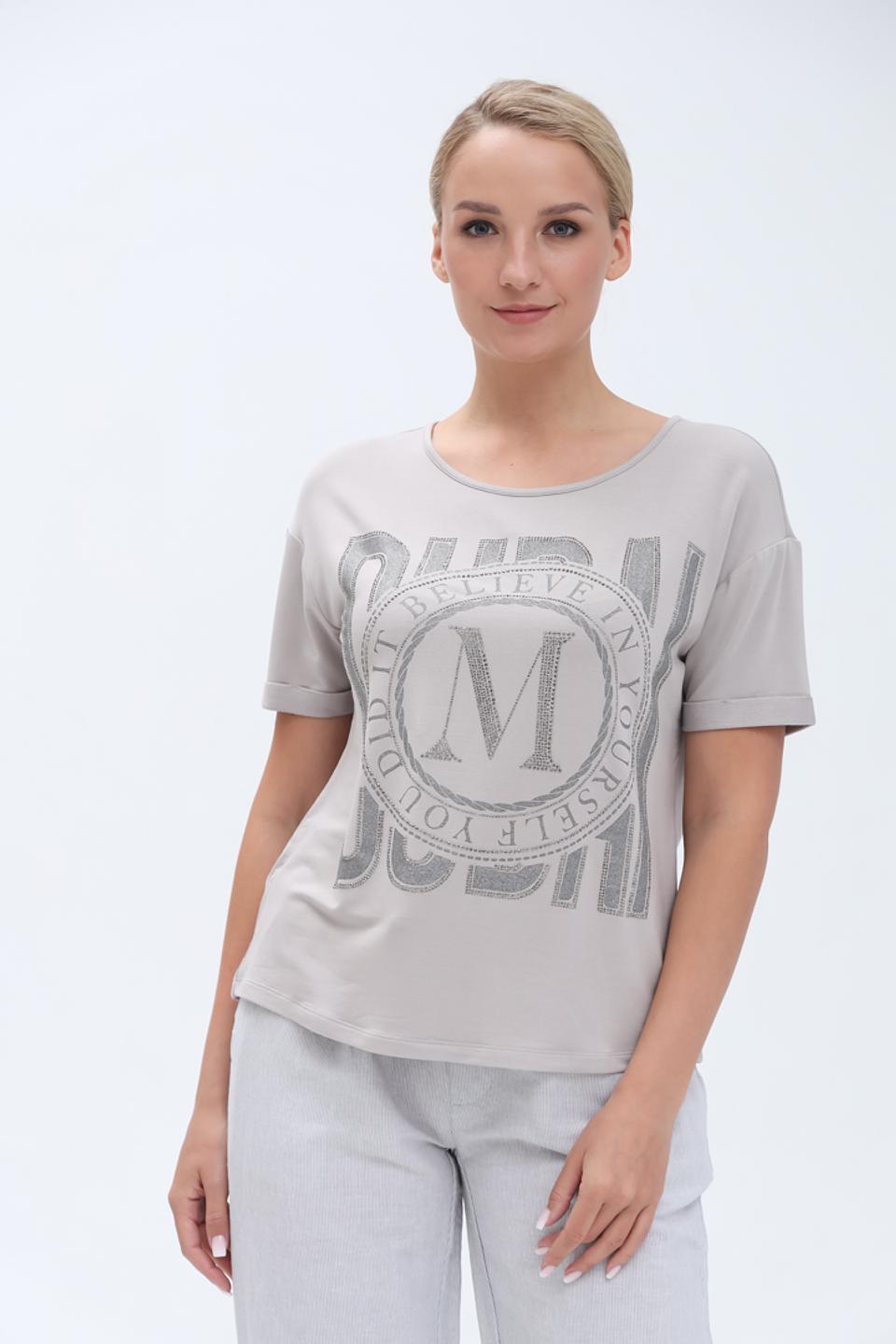 Футболка Monari серая с логотипом