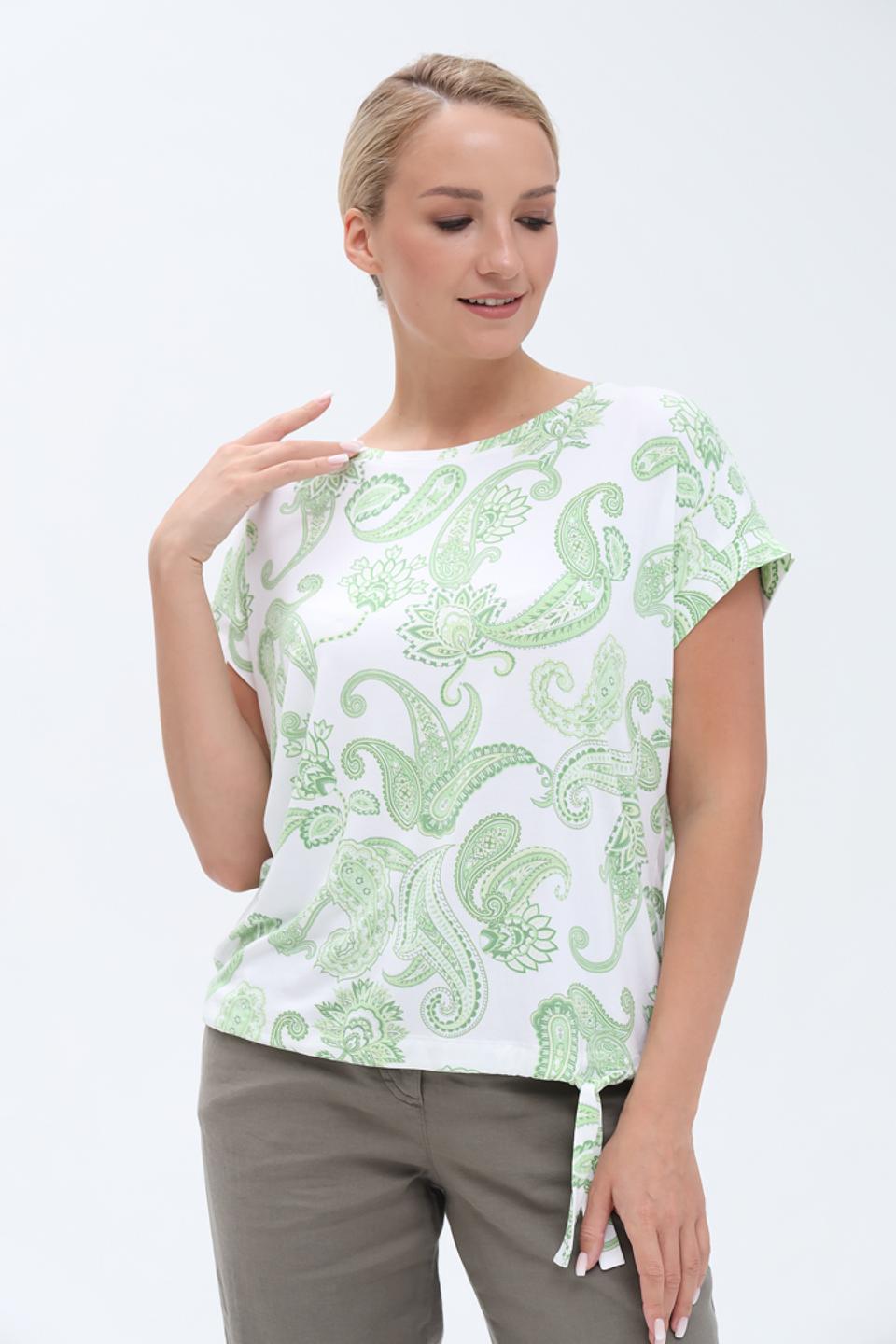 Футболка Monari с узором лайм