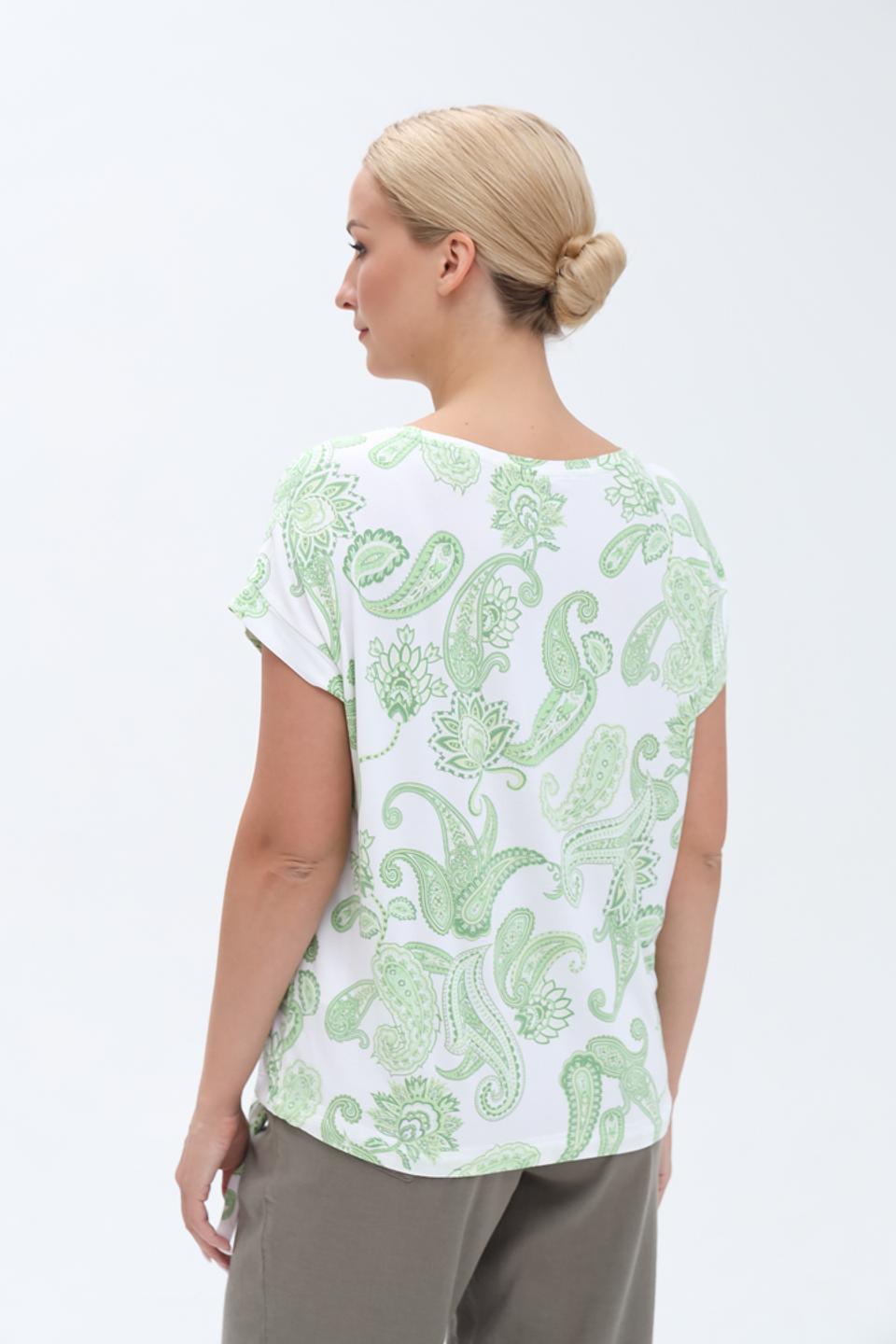 Футболка Monari с узором лайм