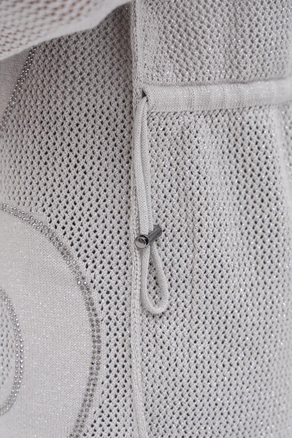 Жакет Monari с надписями серый