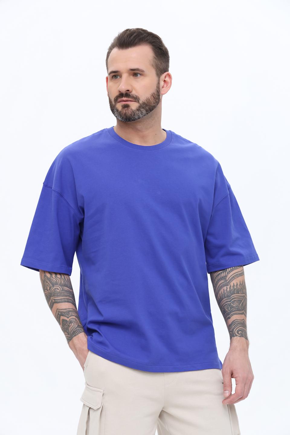 Футболка Alcott оверсайз синяя