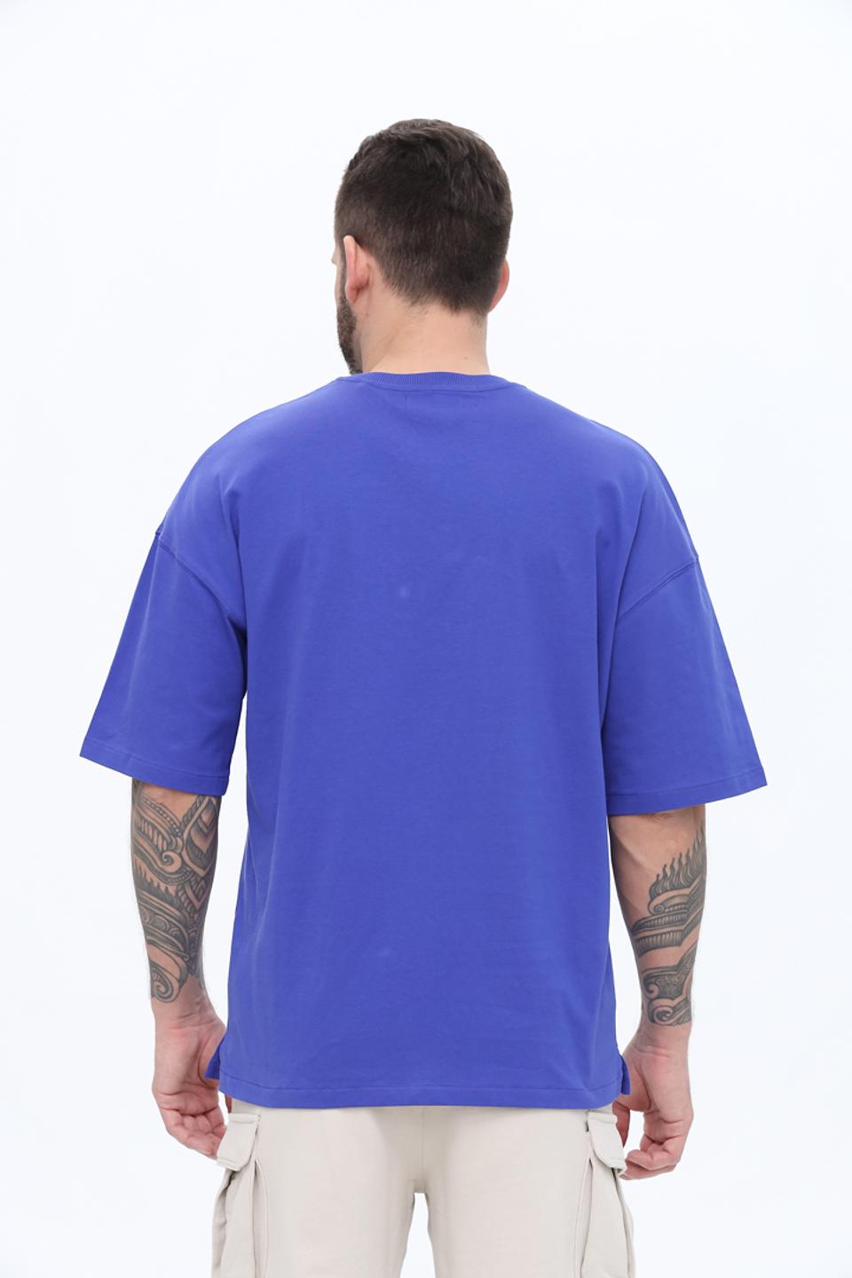 Футболка Alcott оверсайз синяя