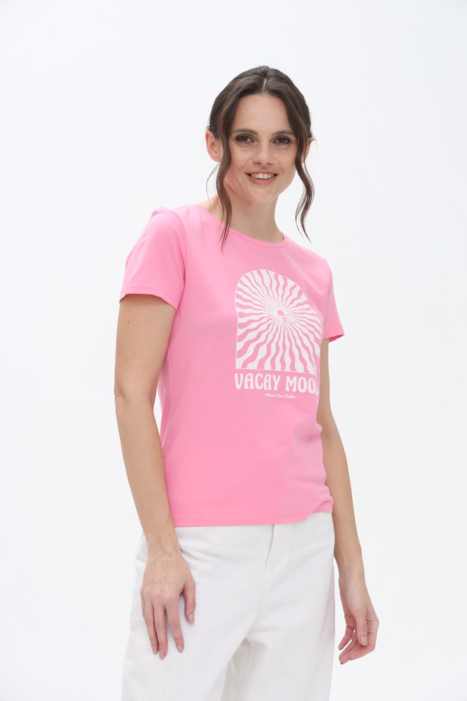 Футболка Tom Tailor denim girl розовая