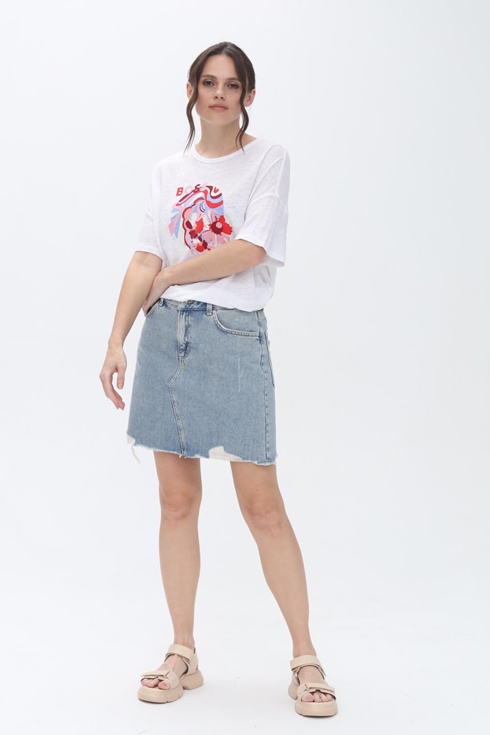 Юбка Tom Tailor denim light blue