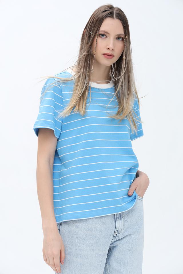 Футболка Tom Tailor в полоску голубую