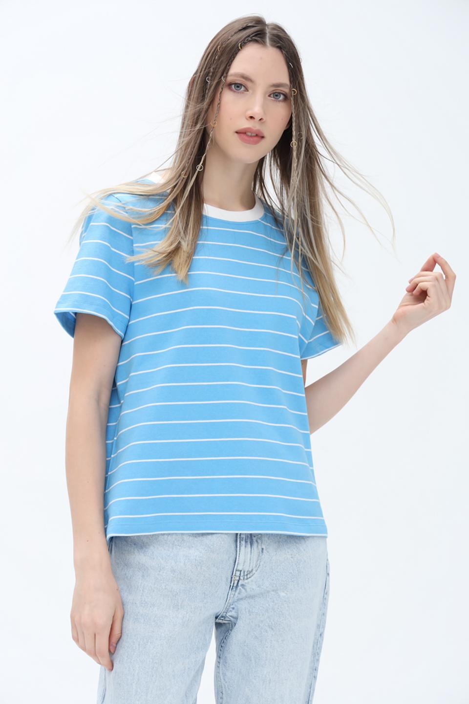 Футболка Tom Tailor в полоску голубую