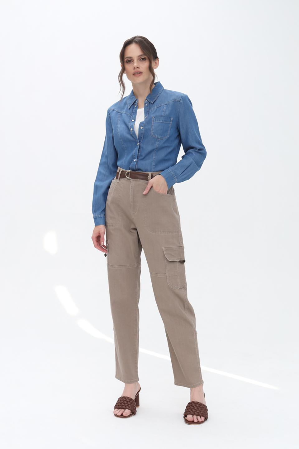 Рубашка Penny Black джинсовая голубая