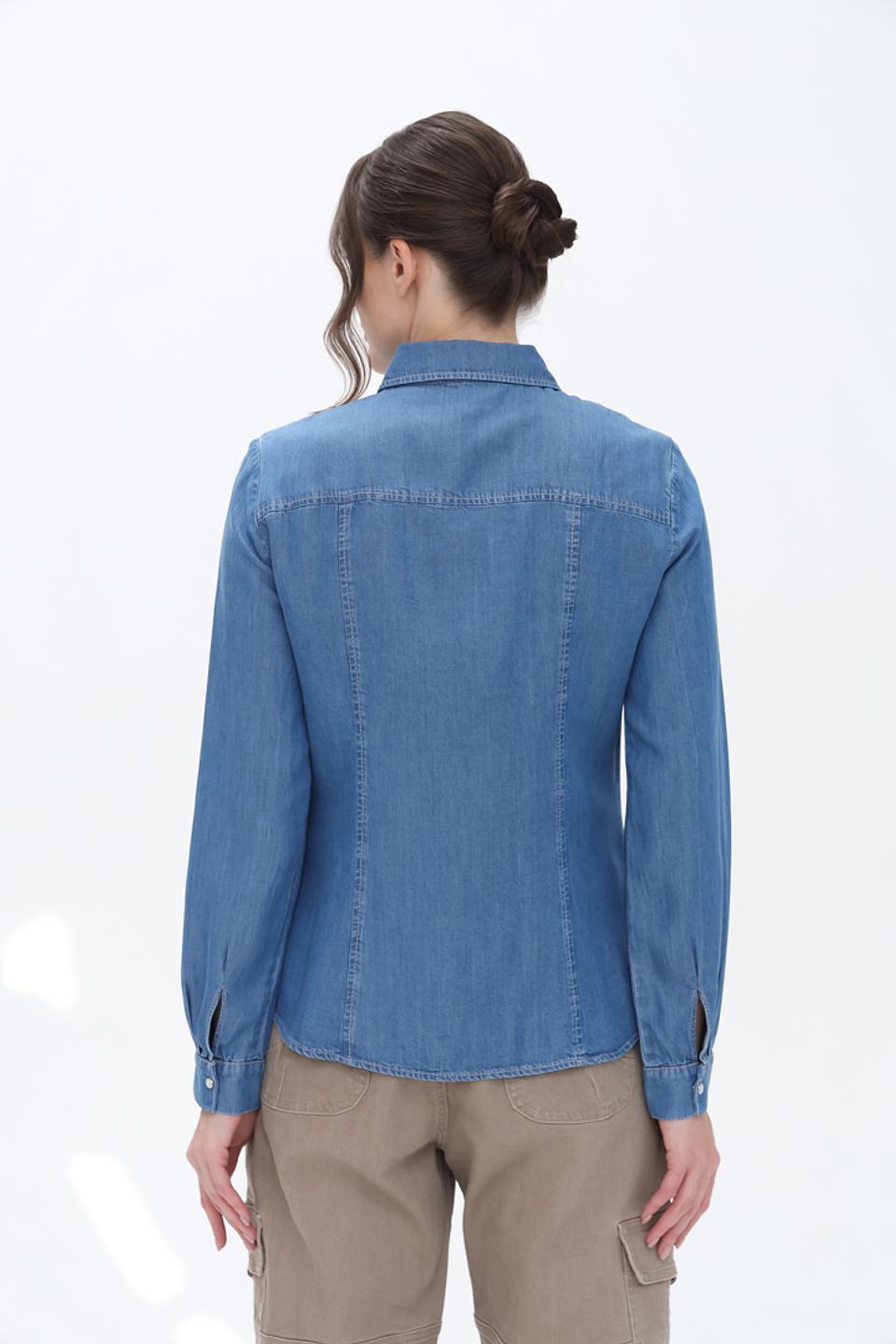 Рубашка Penny Black джинсовая голубая