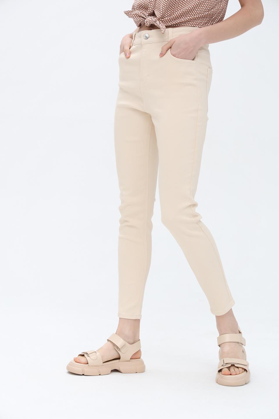 Джинсы Alcott скинни бежевые