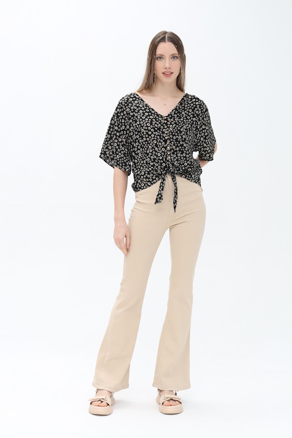 Брюки клеш Alcott бежевые