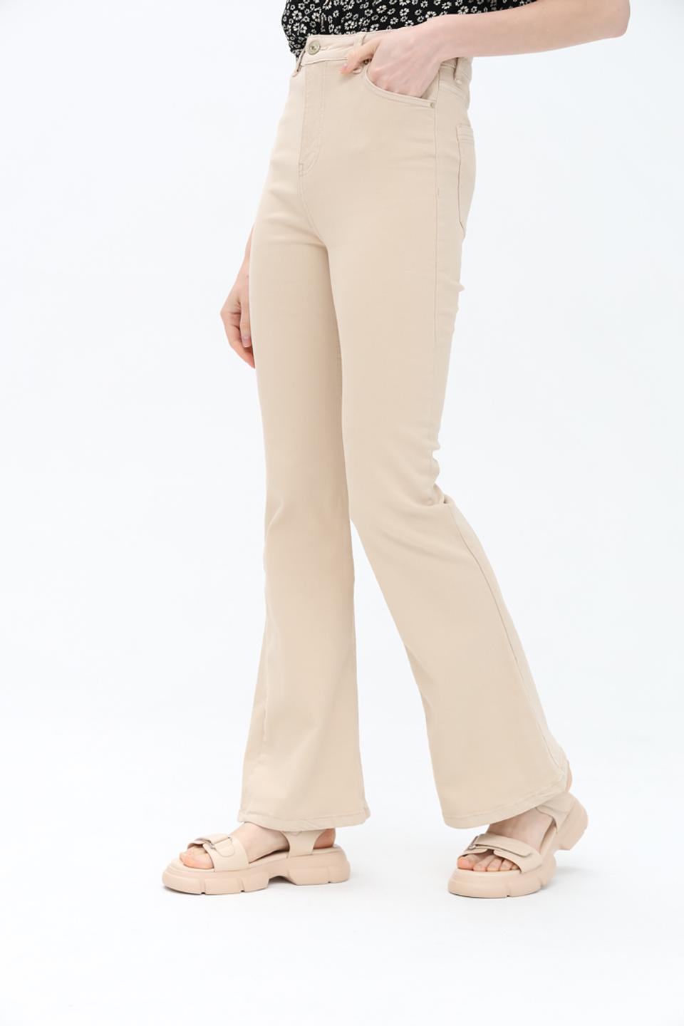 Брюки клеш Alcott бежевые