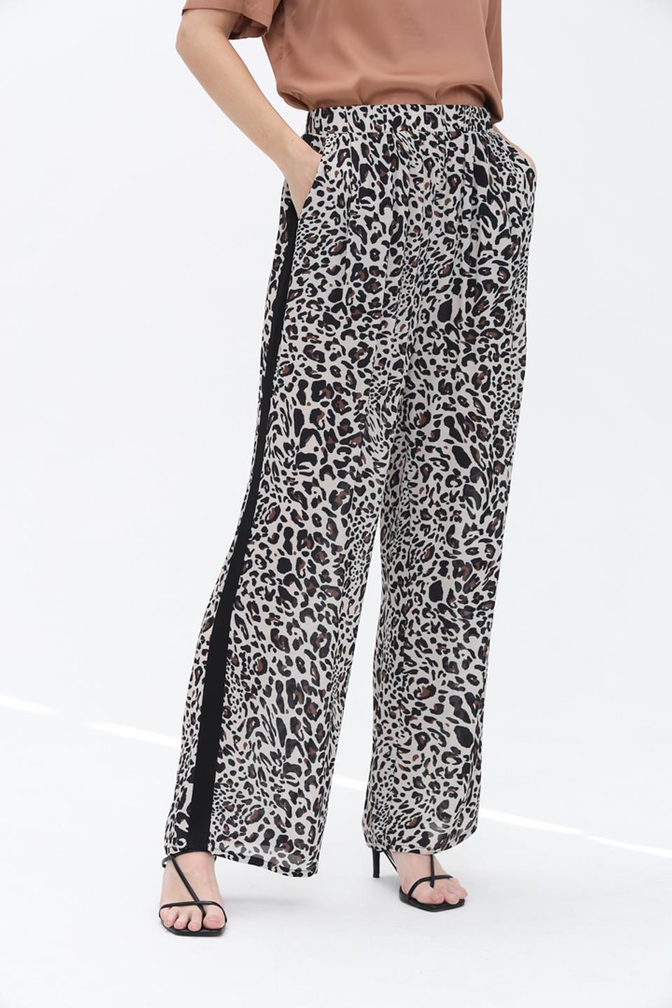 Брюки Apart с леопардовым принтом