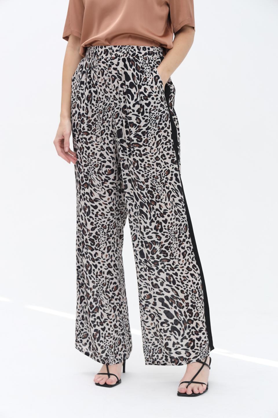 Брюки Apart с леопардовым принтом
