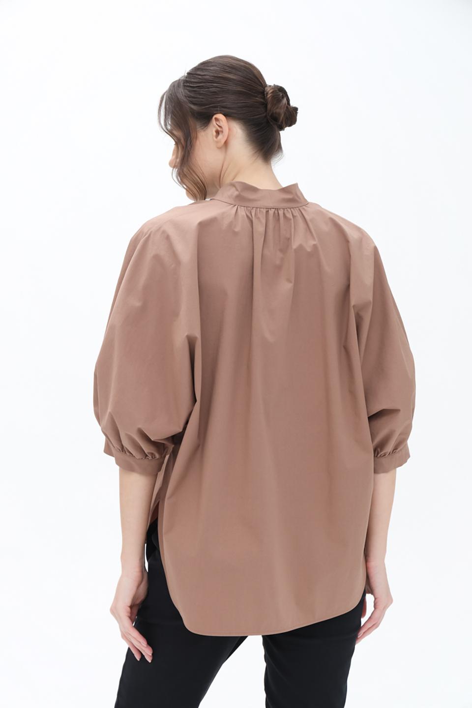 Блуза Luisa Cerano с завязками бежевая