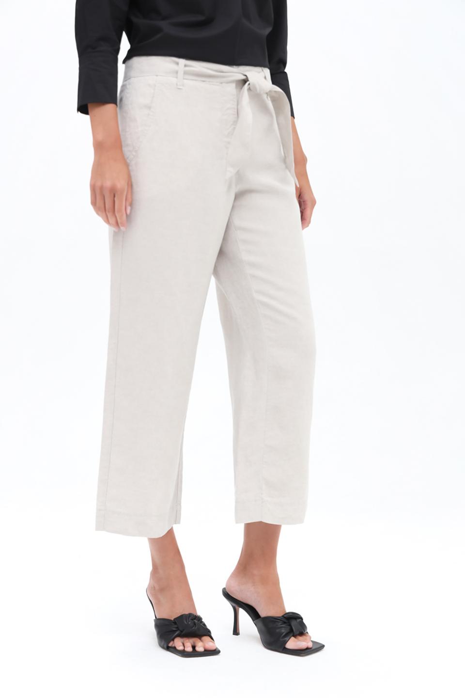 Капри Zerres с поясом бежевые