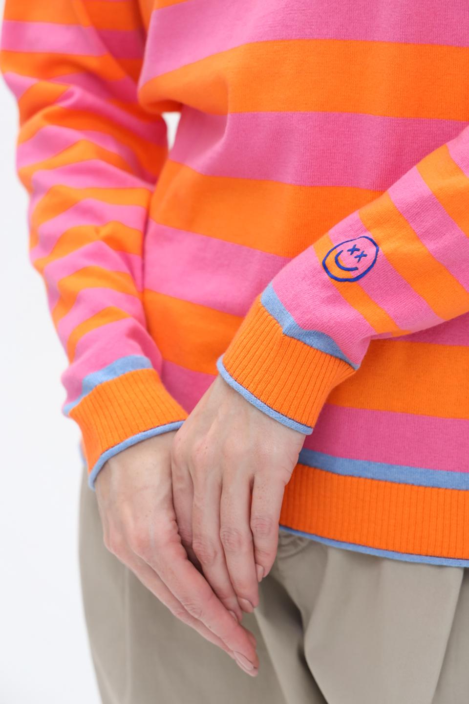 Пуловер Frieda and Freddies в полоску оранжевый