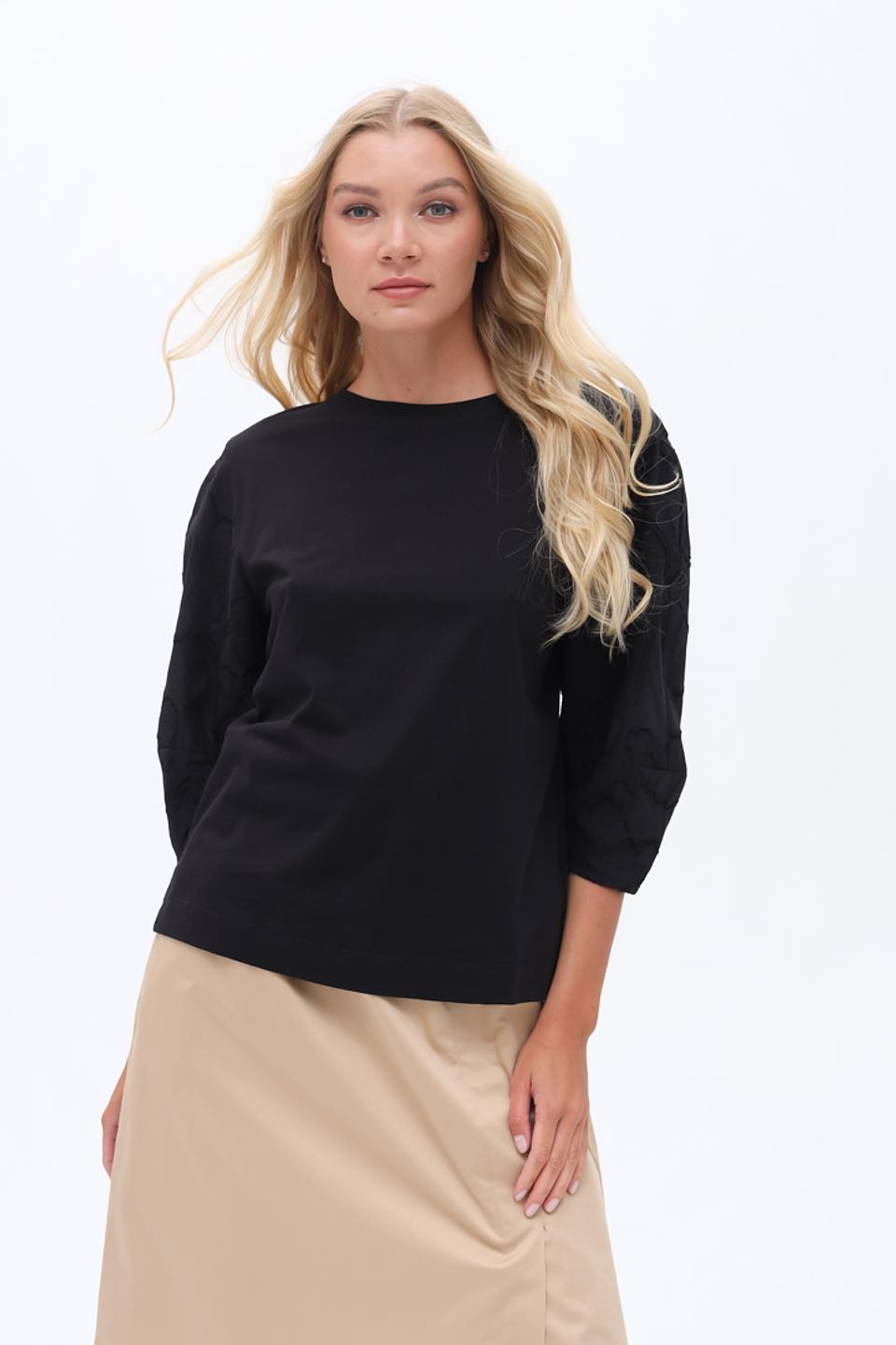 Лонгслив Luisa Cerano чёрный
