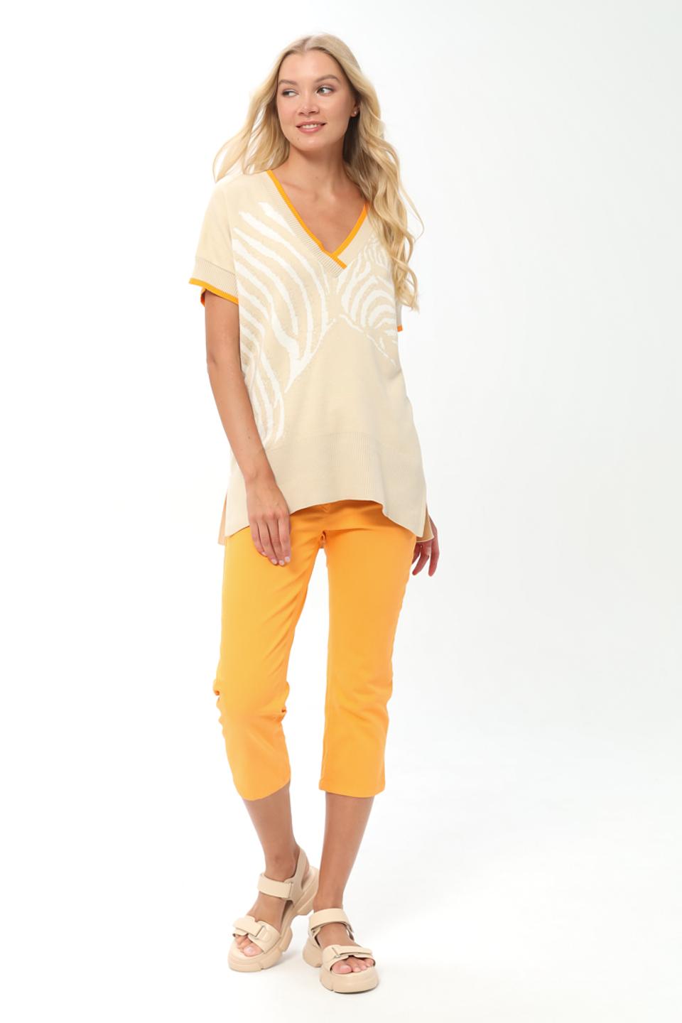 Пуловер Tuzzi с зеброй бежевый