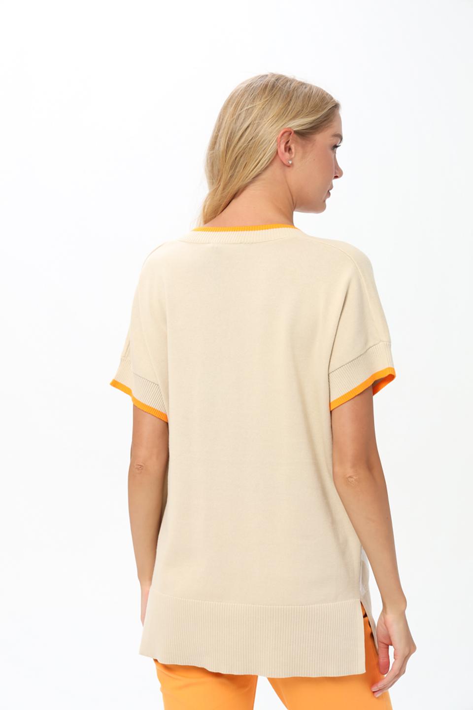 Пуловер Tuzzi с зеброй бежевый