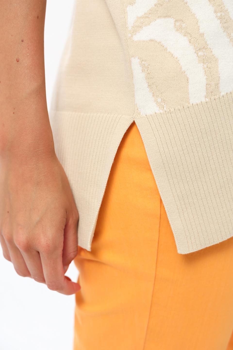 Пуловер Tuzzi с зеброй бежевый