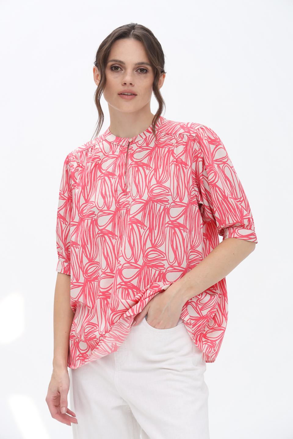 Блуза Bugatti с принтом