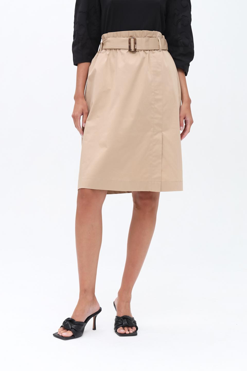 Юбка Gerry Weber бежевая с поясом