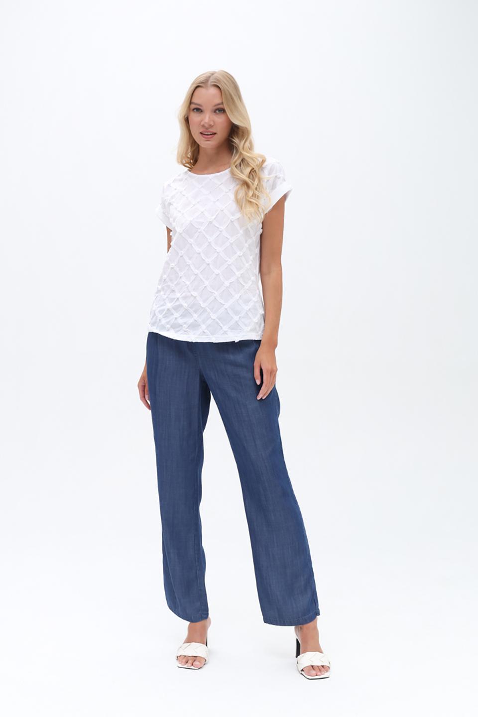 Джинсы Lebek прямого кроя синие