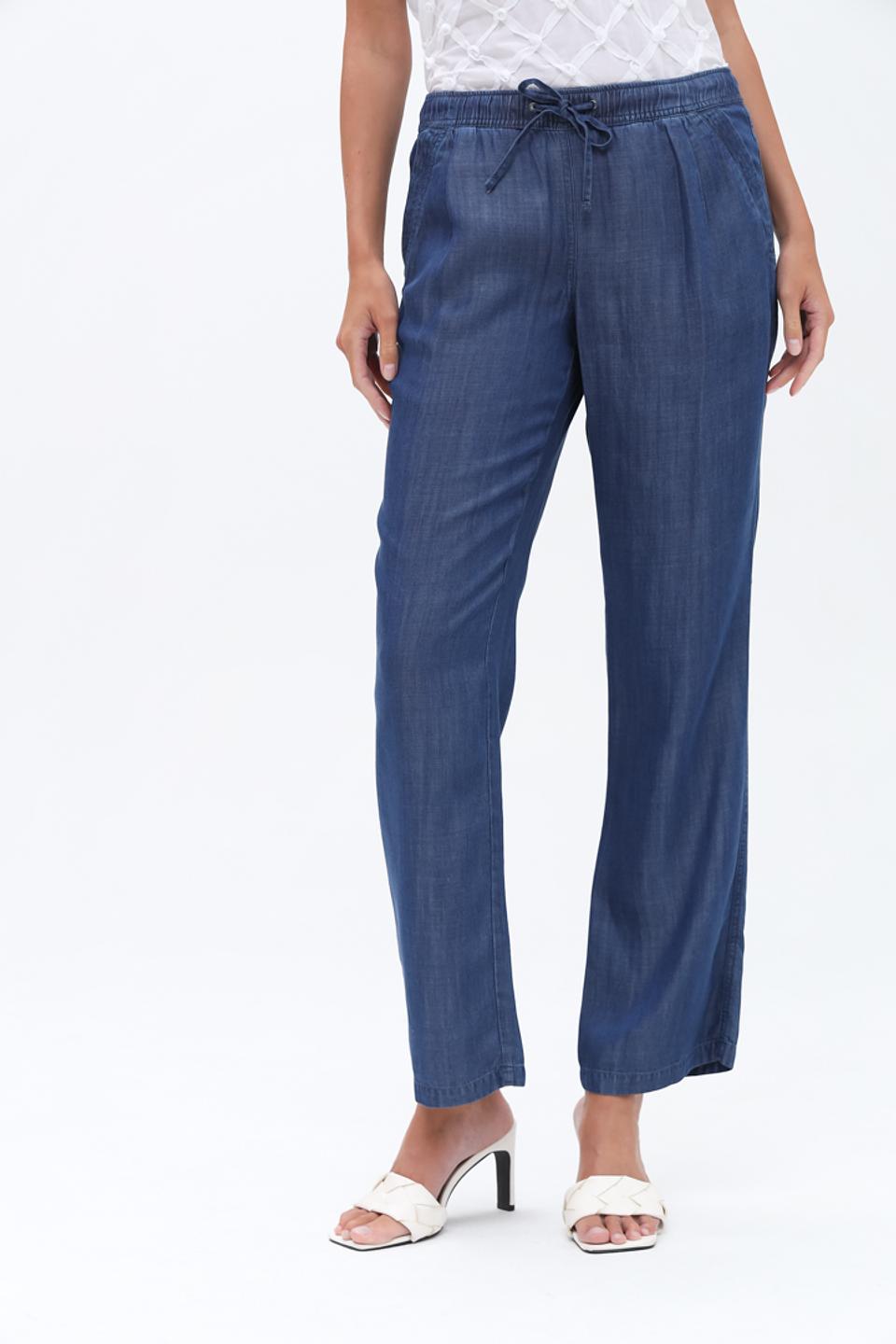 Джинсы Lebek прямого кроя синие