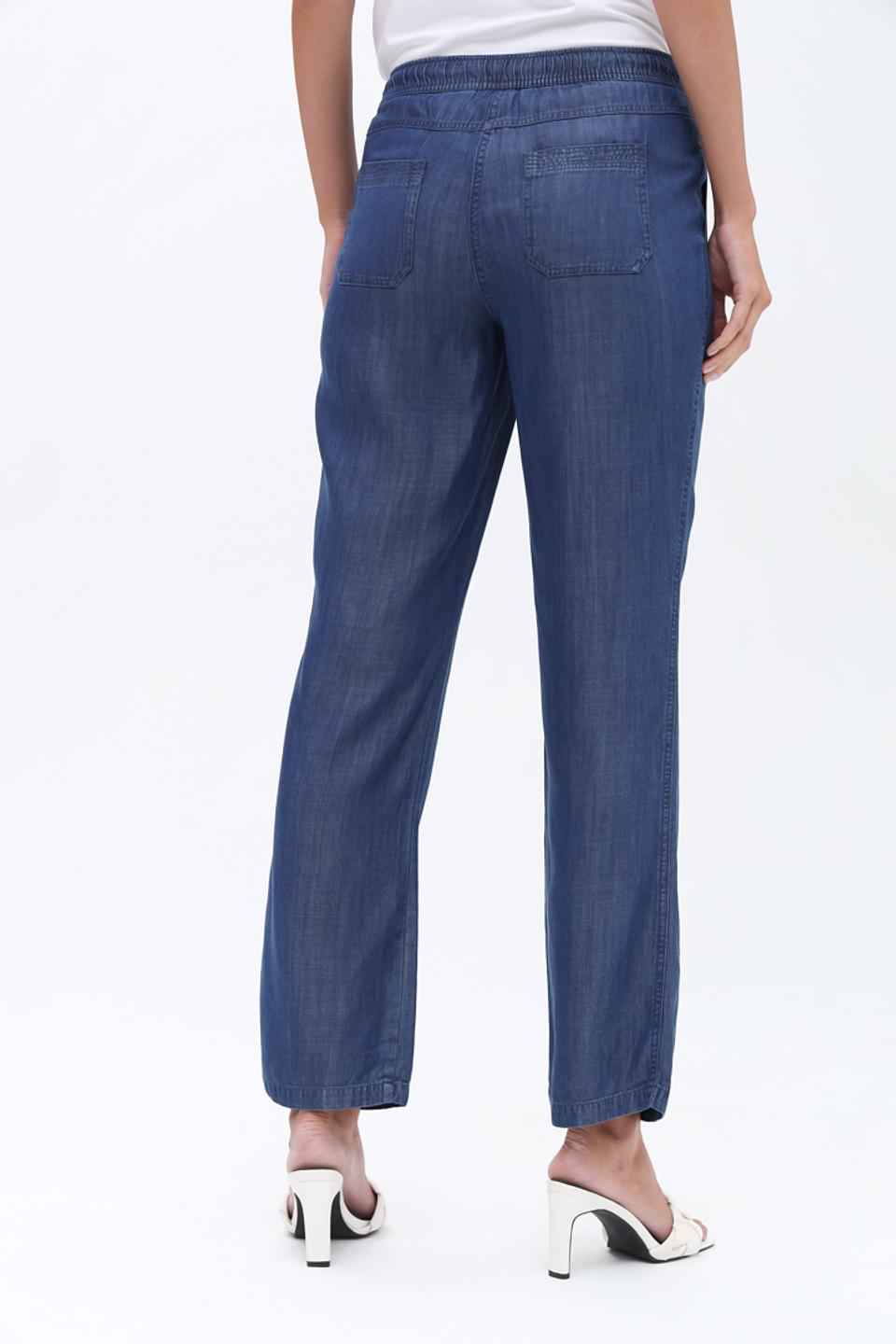 Джинсы Lebek прямого кроя синие