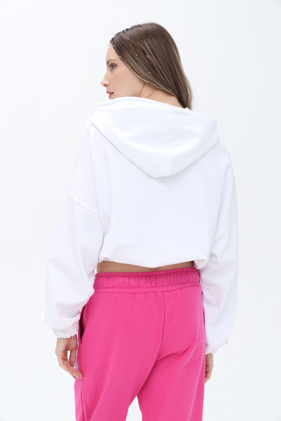Джемпер Alcott женский белый с капюшоном