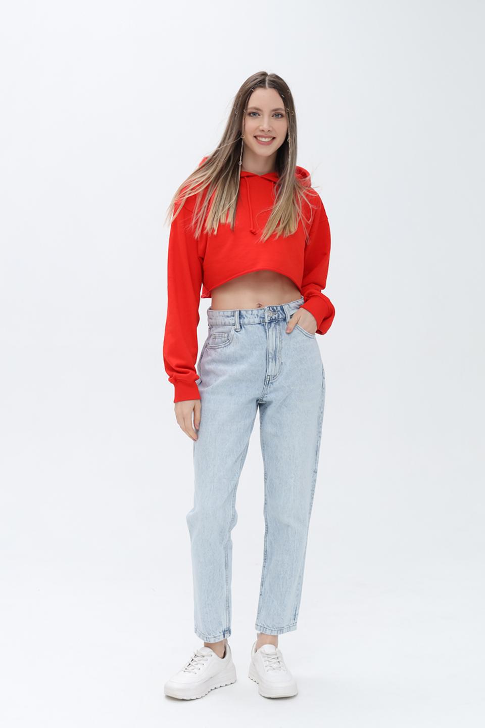 Джемпер Alcott женский красный укороченный