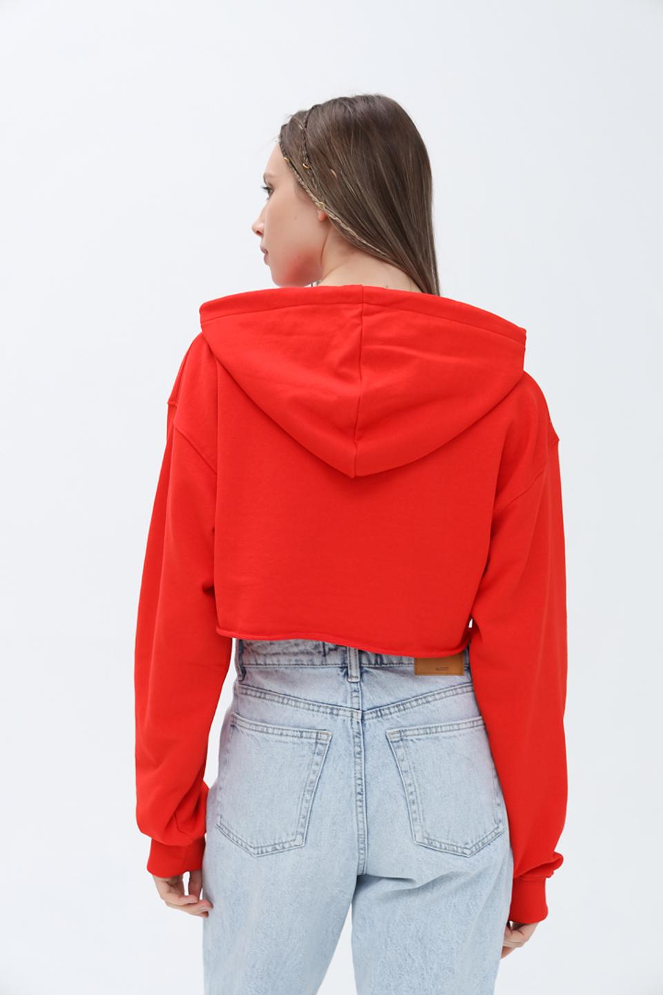 Джемпер Alcott женский красный укороченный