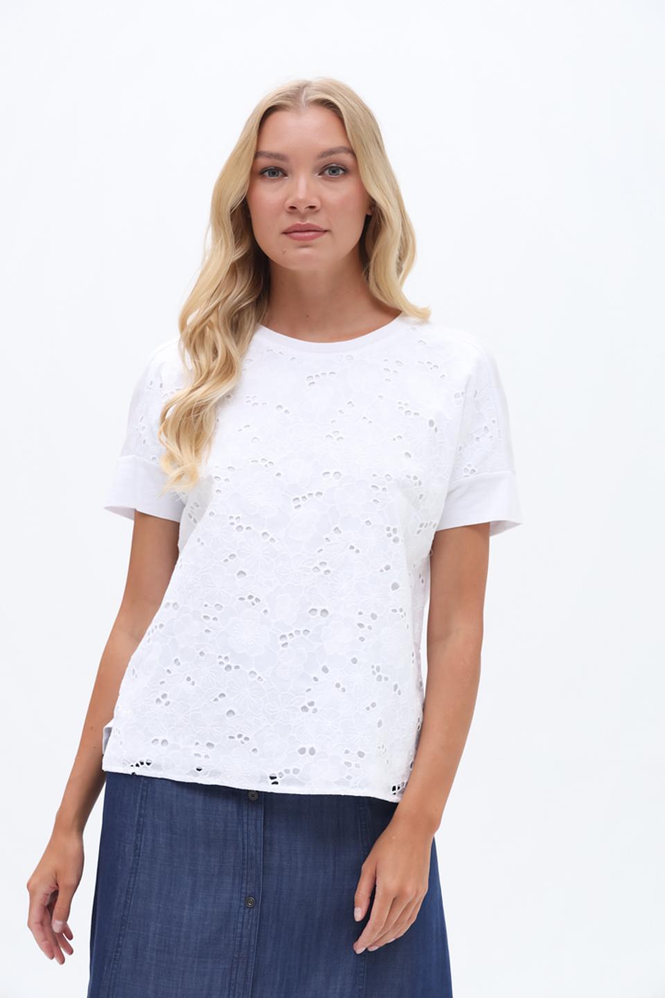 Блуза Lecomte с вышивкой "Richelieu"