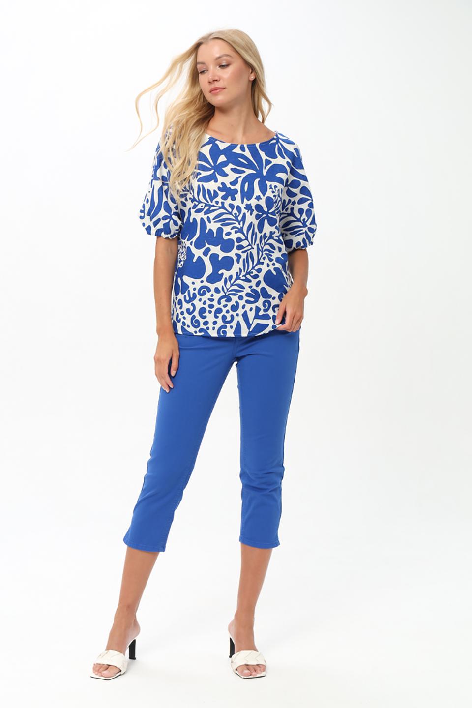 Блуза Oui с цветочным принтом