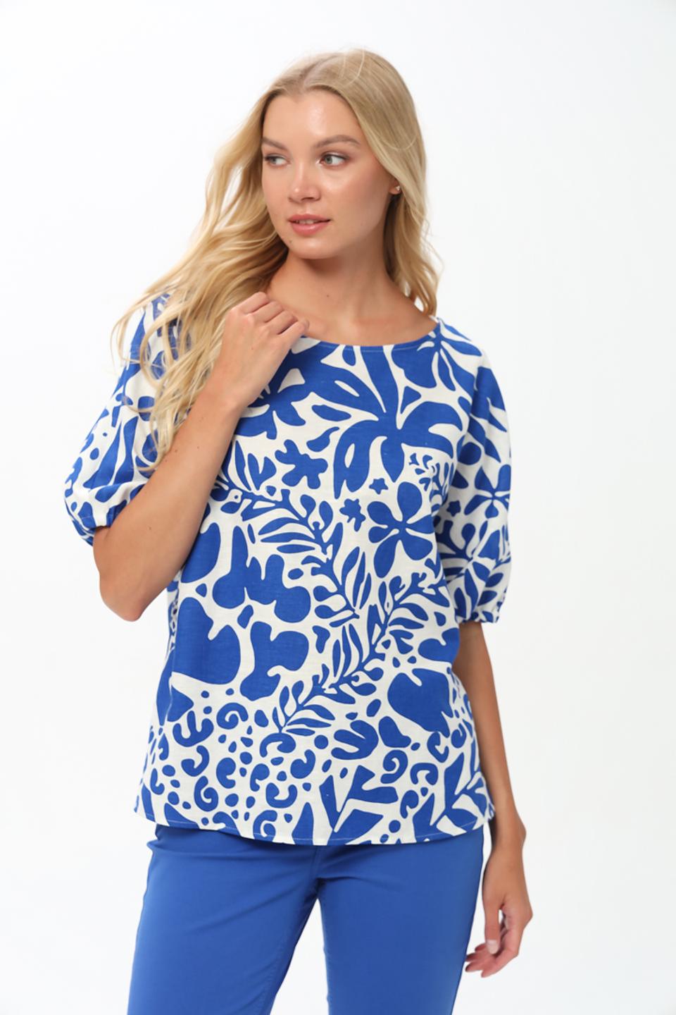 Блуза Oui с цветочным принтом