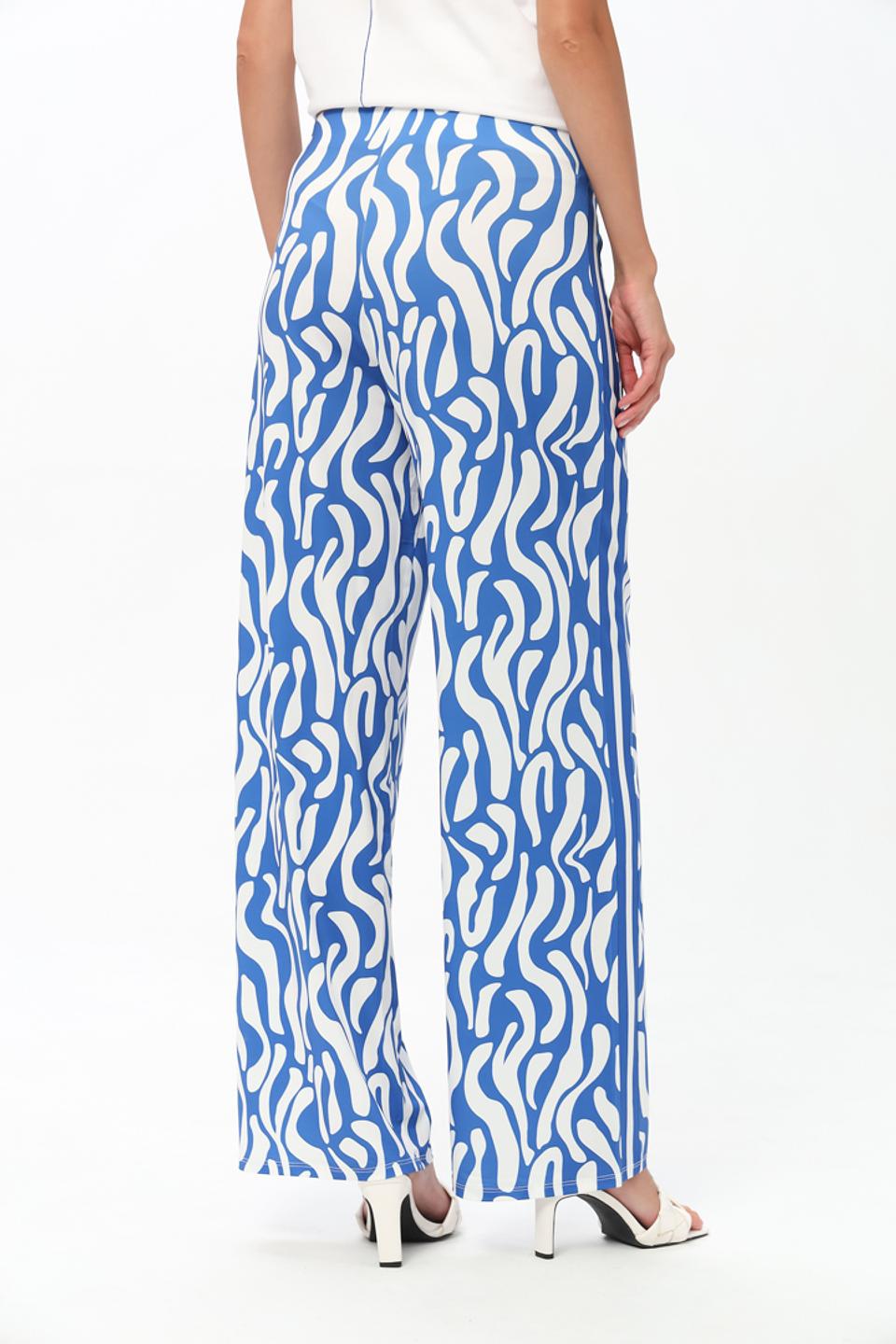 Брюки Oui с волнистым принтом