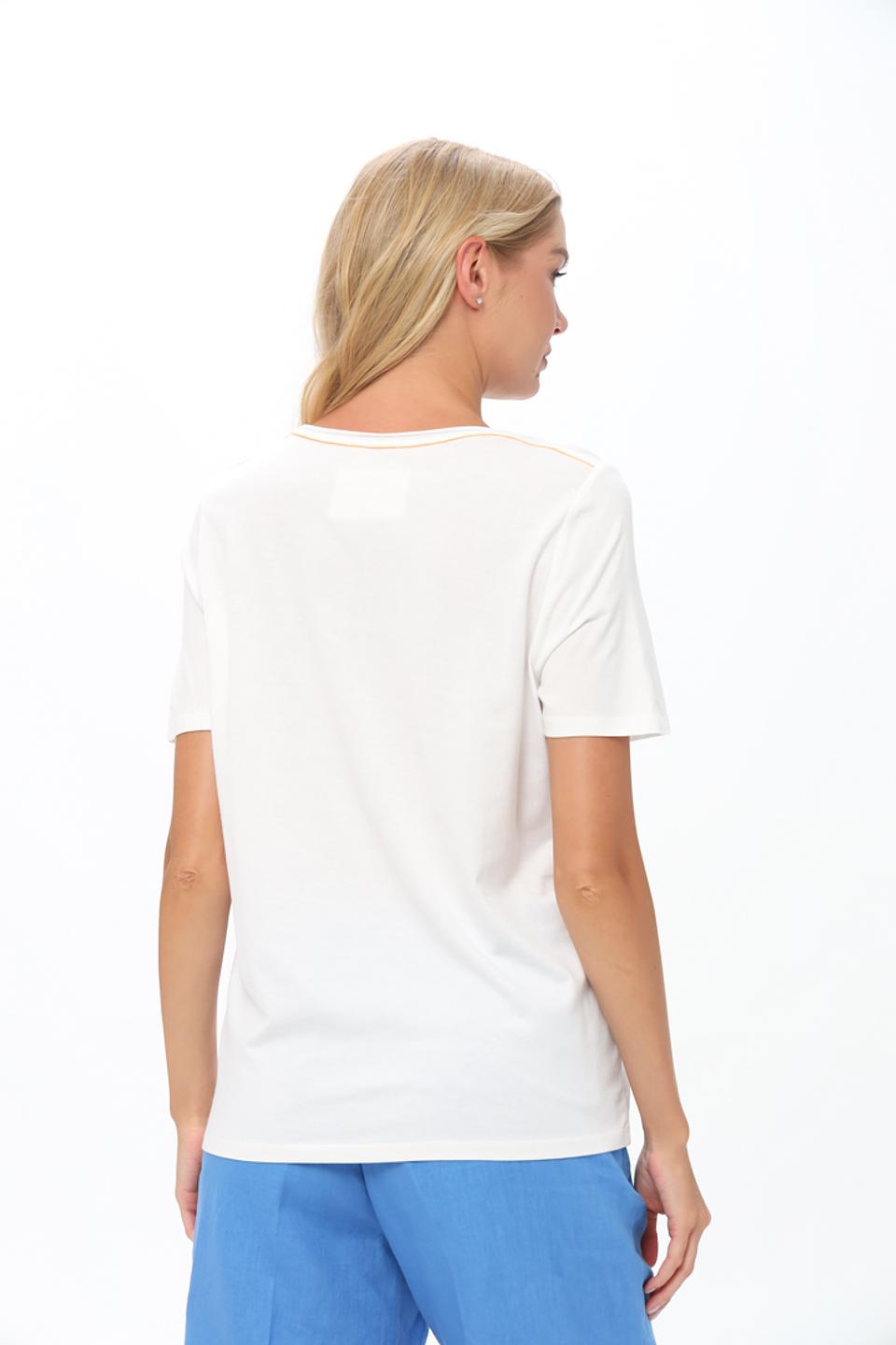 Футболка Oui с принтом голубой